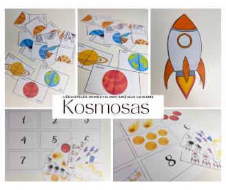 Užduotėlės kosmoso tema