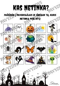  Helovino užduotėlių ir dekoracijų rinkinys vaikams 