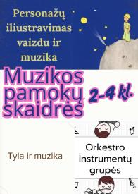 Muzikos pamokų skaidrės trims skirtingoms muzikos pamokoms