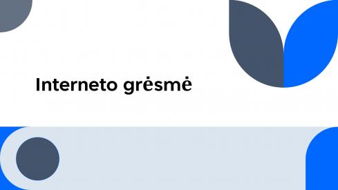 Pamoka Interneto grėsme
