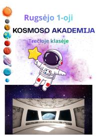Rugsėjo 1-osios scenarijus Kosmoso akademija