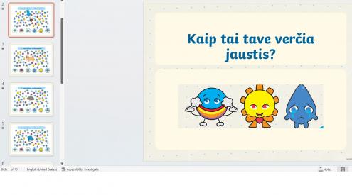 Pažįsta savo jausmus