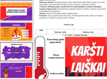 Karšti laiškai. Pamokos planas