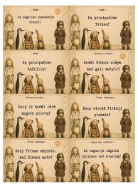 Kelionė į Tandadriką klausimų kortelės