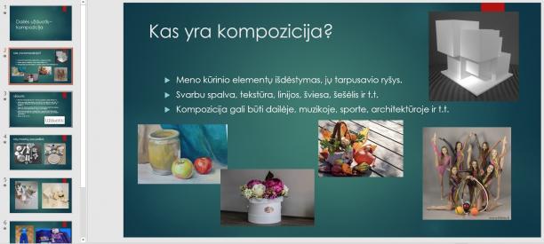 Dailės pamokos užduotis 