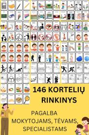 Kortelių rinkinys specialiųjų poreikių turintiems vaikams