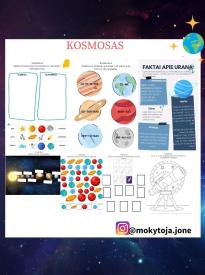 UŽDUOČIŲ LAPAI KOSMOSO TEMA