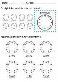 Laikrodžio pildymas