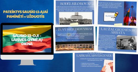 Sausio 13-osios dienos skaidrės