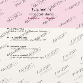 Tarptautinė labdaros diena rugsėjo 5 d.: 3 pristatymai ir 12 užduočių lapų, 1-10 klasėms