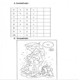 Matematikos užduotys kartojimui