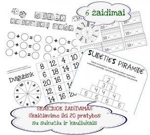 Sudėties ik 20 žaidimai