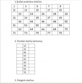 Lengvos matematikos užduotys