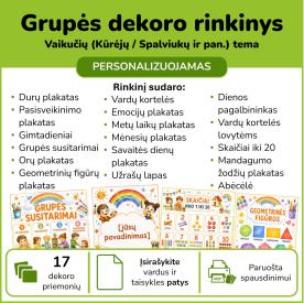 Grupės dekoro rinkinys - 17 dalių