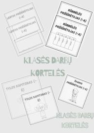 Klasės darbų kortelės 