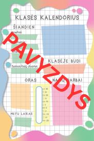 Klasės kalendorius, planuoklis - Spalvos tema