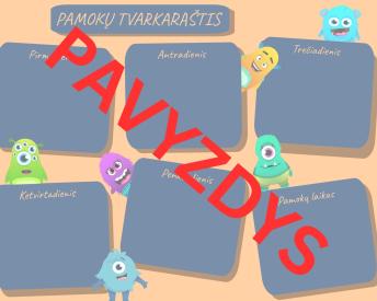 Pamokų tvarkaratis - ClassDojo tema