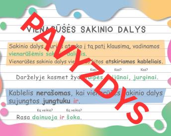 4 klasės taisyklės - Spalvų tema