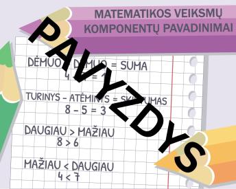 1-os klasės plakatai - Spalvoti pieštukai tema
