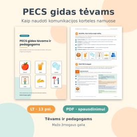 PECS tipo komunikacijos gidas tevams ir pedagogams