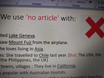 Geographical place. The Definite Article with Geographical Names.