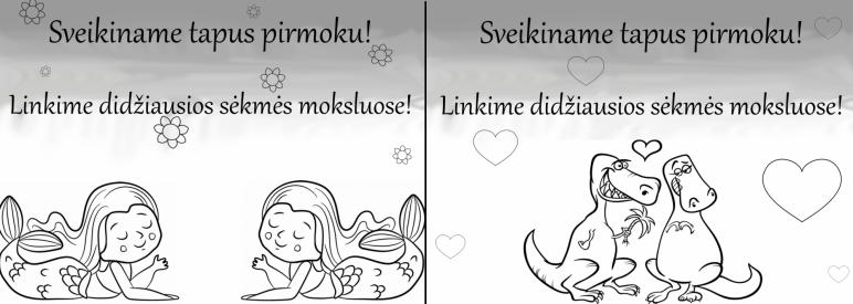 Sveikinimai pirmokams
