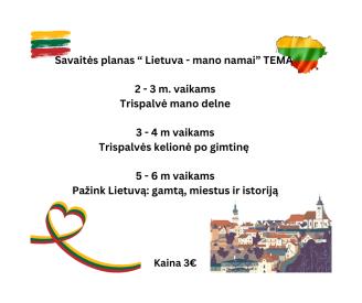 Savaitės planai Lietuva - mano nami