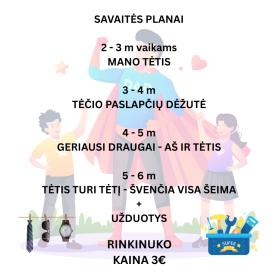 Savaitės planų rinkinukas tėčio tematika