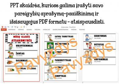 Pareigos klasėje