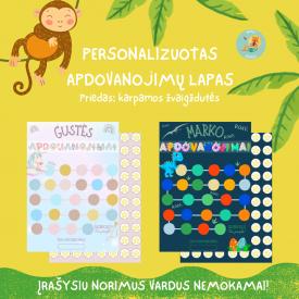 Personalizuotas apdovanojimų lapas