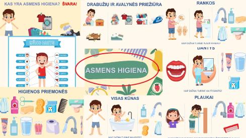 Vaiko asmens higiena, skaidrės