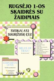 Rugsėjo 1-osios skaidrės su žaidimais