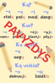 Lietuvių kalbos 1 klasės taisyklės - Pieštukų tema