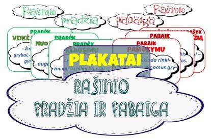 Rašinio pradžia ir pabaiga