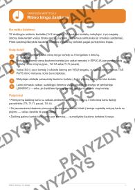 Ritmo rinkinys 1-4 klasei. Bingo žaidimas ir 20 užduočių