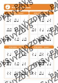 Ritmo rinkinys 1-4 klasei. Bingo žaidimas ir 20 užduočių