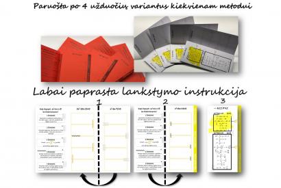 RINKINYS Pilnųjų kvadratinių lygčių sprendimas BE diskriminanto - SSS ir b22 metodai 