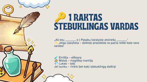 Scenarijus Rugsėjo 1 osios šventei Pasakų karalystė