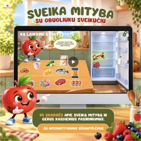 Interaktyvios skaidrės apie sveiką mitybą