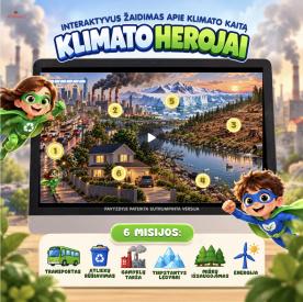 Interaktyvus žaidimas klimato kaitos dienai