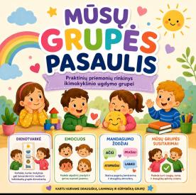 Mūsų grupės pasaulis-praktiškas priemonių rinkinys ikimokyklinio ugdymo grupei