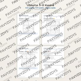 Tarptautinė sudoku diena rugsėjo 9 d.: 2 pristatymai ir 8 užduočių lapai, 1-8 klasėms