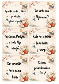 Knygos Sibiro haiku klausimų kortelės