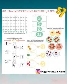 MATEMATINĖS UŽDUOTYS PAŽANGOS VERTINIMUI
