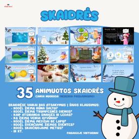 Skaidrės ir užduotėlės apie žiemą
