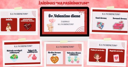 Žaidimas: ką pasirinktum. Valentino diena