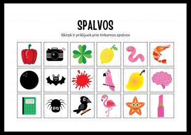 Mokomės spalvas