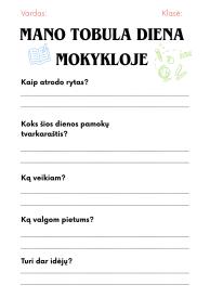 Mano tobula diena mokykloje