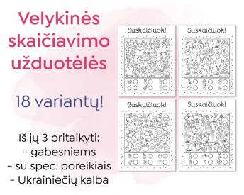 Suskaičiuok - Velykų tema
