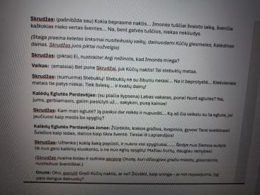 Kalėdinio spektaklio scenarijus. 